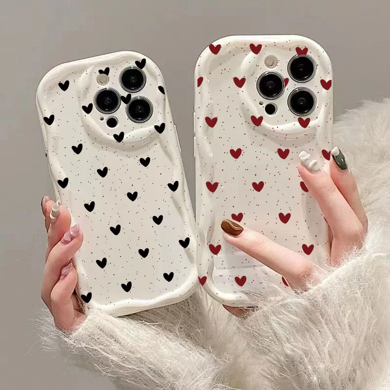 

Силиконовый чехол Love Heart для Xiaomi 15T 17 Pro Max POCO X7 X6 Pro F7 F6 M6 M7 X5 F3 F4 M4 X3 15 Ultra 14 11 Lite 5G NE 12T 12