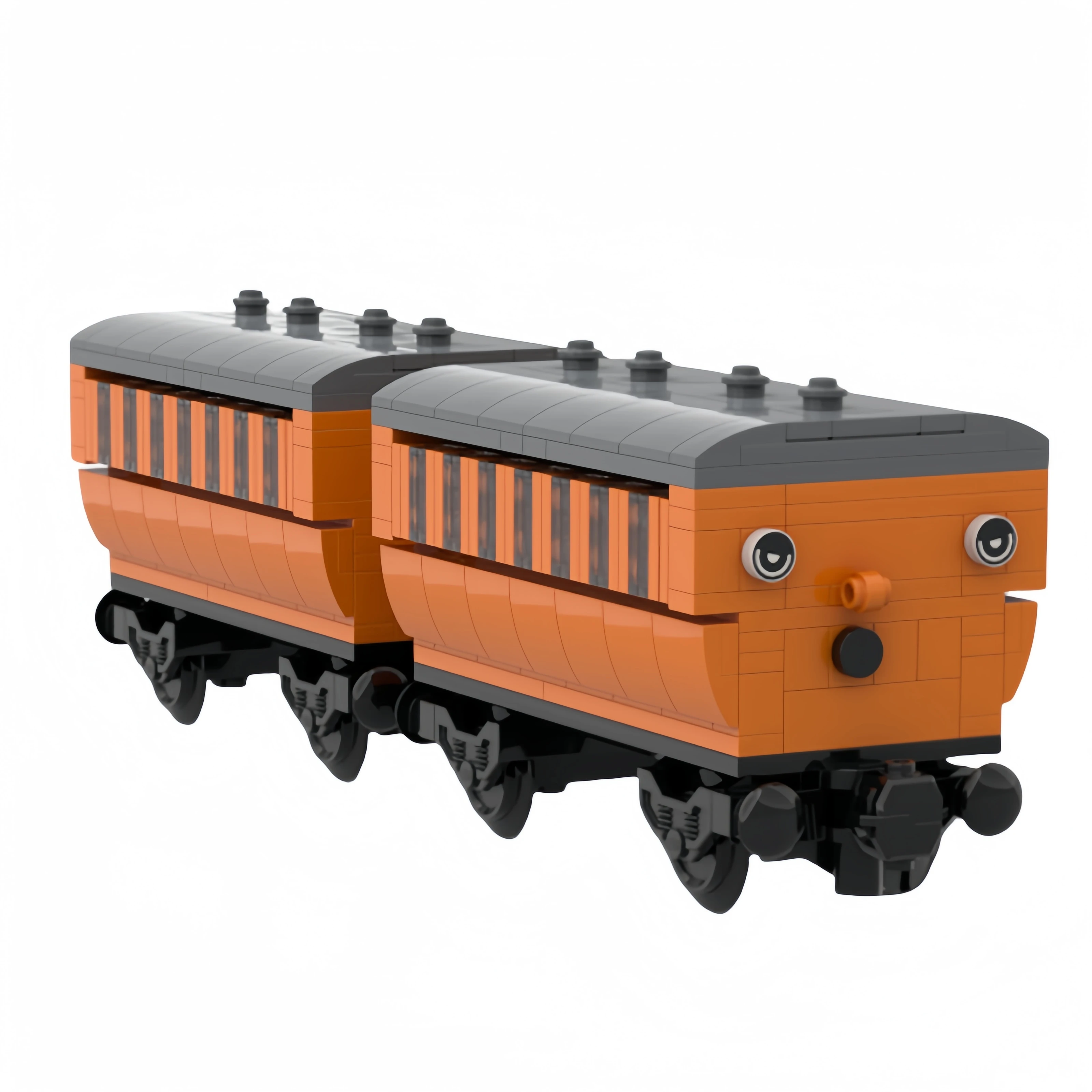 Anime movies Model MOC Building Bricks Urban Small Train Carriages Modular Technology Gifts Holiday Assemble Children Toys Suit