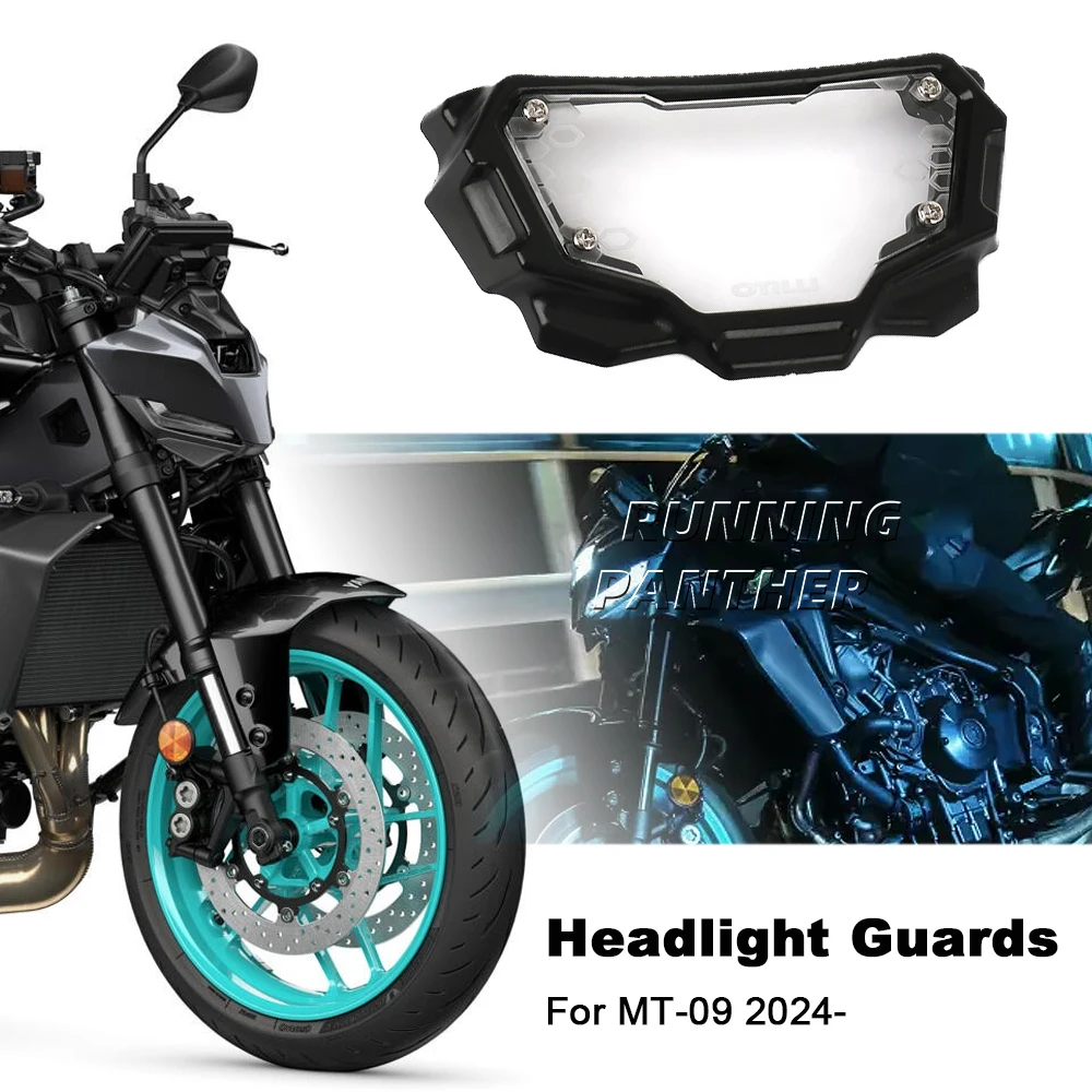 

For Yamaha MT09 MT 09 mt09 MT-09 2024 2025 Motorcycle Accessories Headlight Protector Head Lights Guard Cover