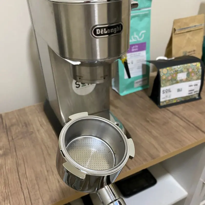 Delonghi-Coffee Bottomless Portafilter สำหรับ Delonghi Naked เปลี่ยน51มม.Keranjang Saringan อุปกรณ์เสริมกาแฟ.