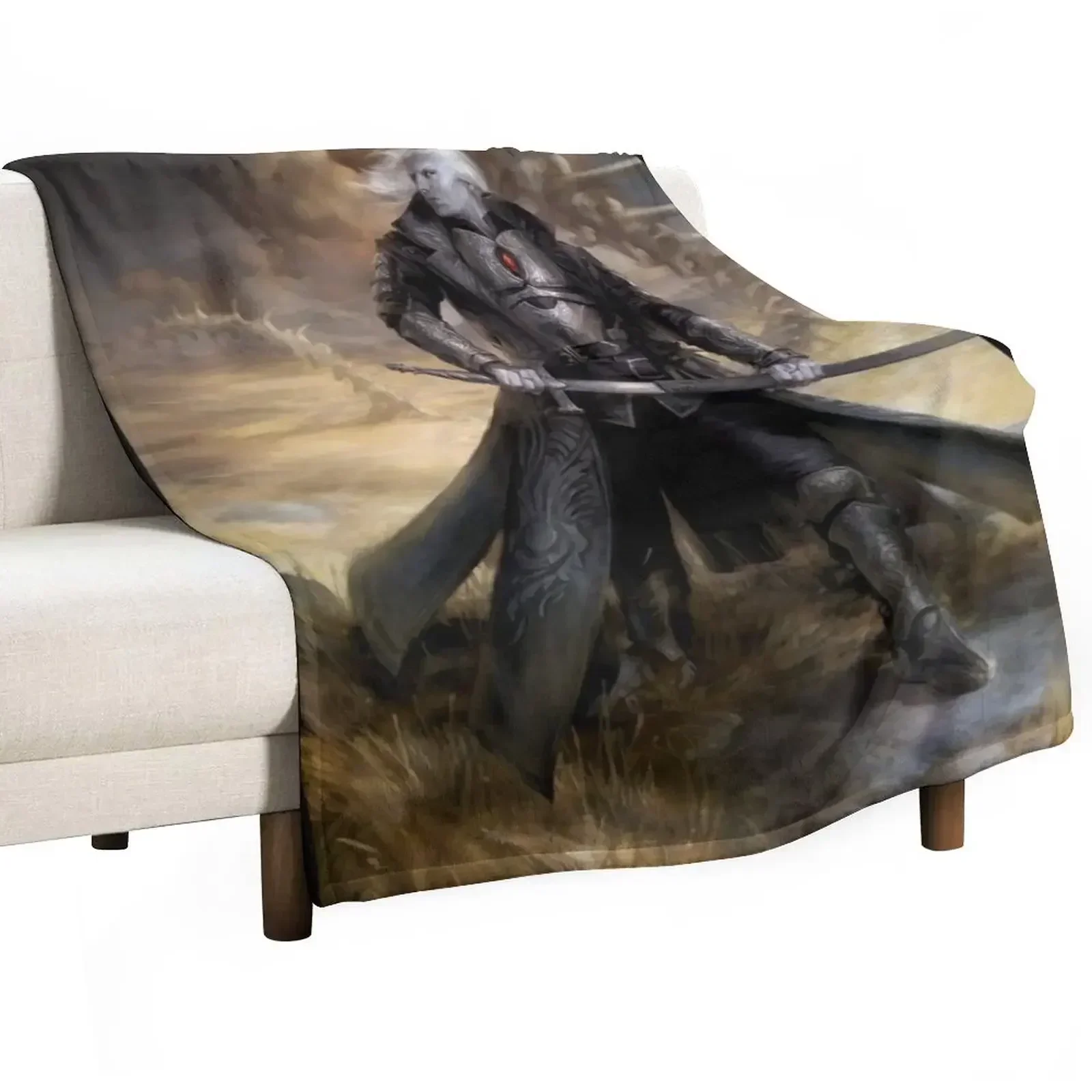 Sorin Planeswalker - Fantasy Vampire Throw Blanket Retros Single Cute Plaid Stuffeds Blankets