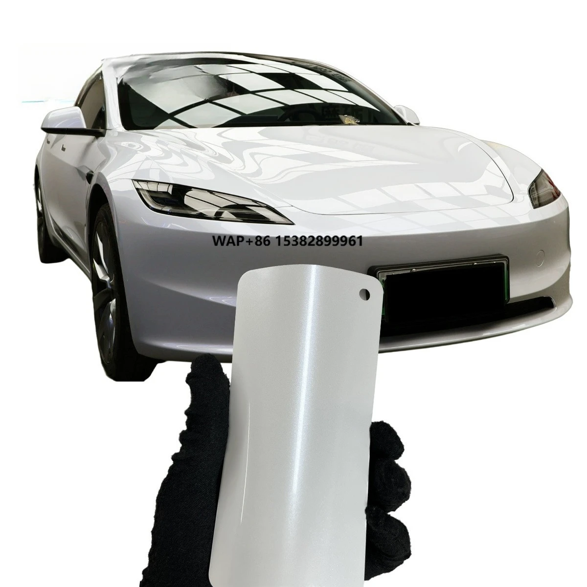 

США Высокое качество, белая глянцевая водостойкая виниловая наклейка, цветная бумага Ppf, простая установка, защита автомобильной краски, пленка из ТПУ, автомобильные наклейки