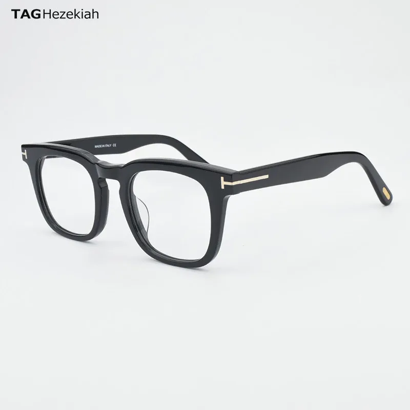 

Top Quality Acetate Glasses Men Vintage Italy Brand Design 2024 Optical Eyeglasses Myopia Prescription Spectacles Frame Black751