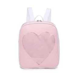 Japanese Style Girl Heart Backpack Ins Student Fashion Itabag Love Pain Bag Leisure Single Shoulder Luggage Itabag IB030