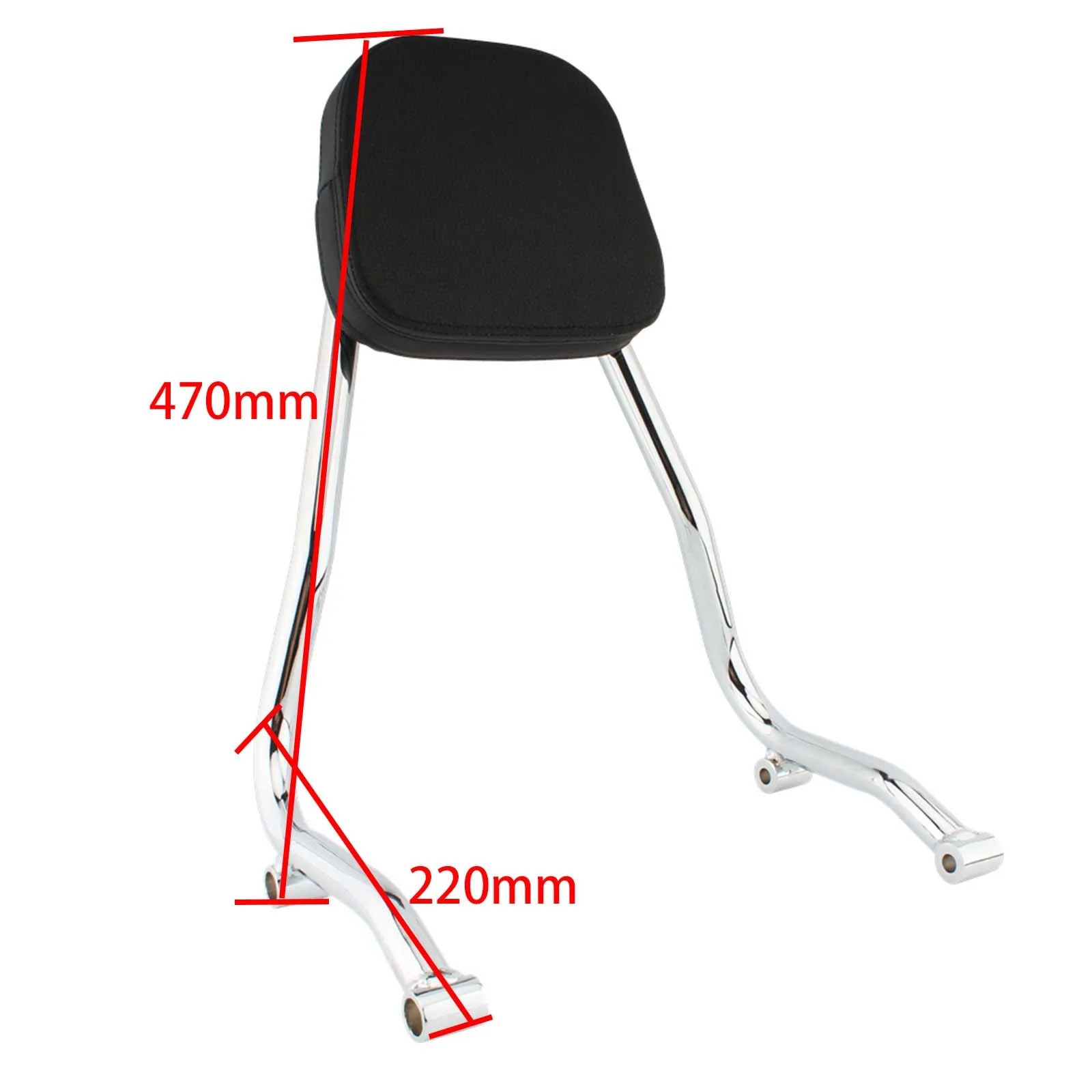 

Chrome Rear Passenger Backrest Sissy Bar Fit For BMW R18 2020-later 2021