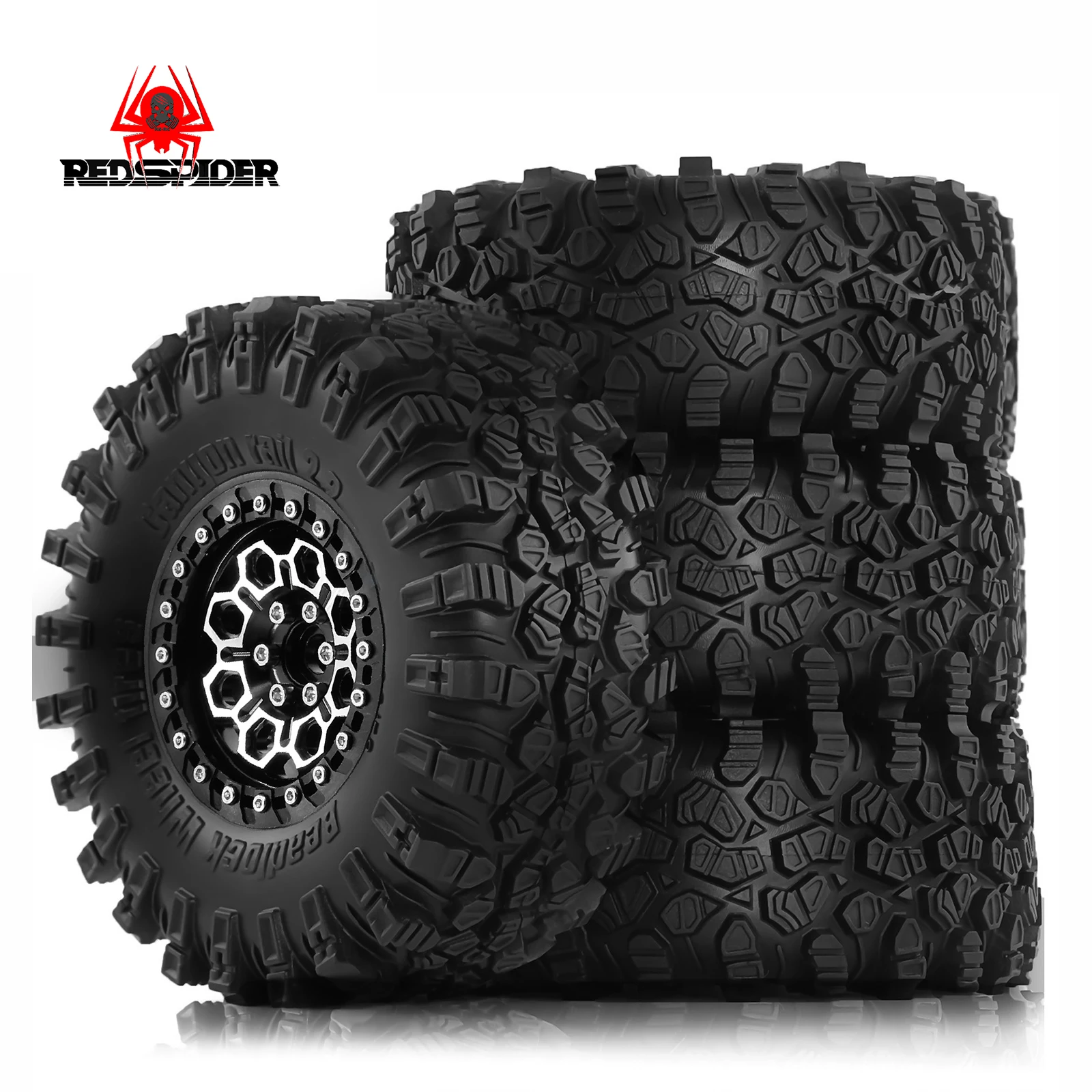 

2.2inch Metal Tires With Hex Hubs 12MM Aluminum Wheel for Sporty Class CC01 D90 Axial SCX10 Traxxas TRX4
