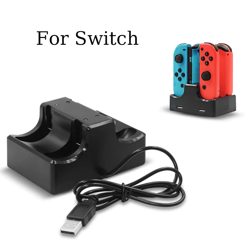 

For Switch Gamepad Charger Four-Charge Seat Charger Joy Con Small Handle Charging Seat Charger Dropshipping