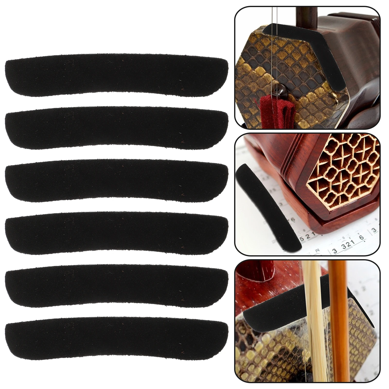 

6 Pcs Erhu Corner Slices Proof Protector Guards Protectors Wear-resistant Crash-proof Supplies Angle