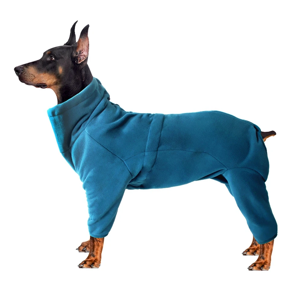 Ropa cálida de invierno para perro, abrigo de cuello alto para perros pequeños, medianos y grandes, sudaderas con capucha ajustables para mascotas, mono masculino/femenino