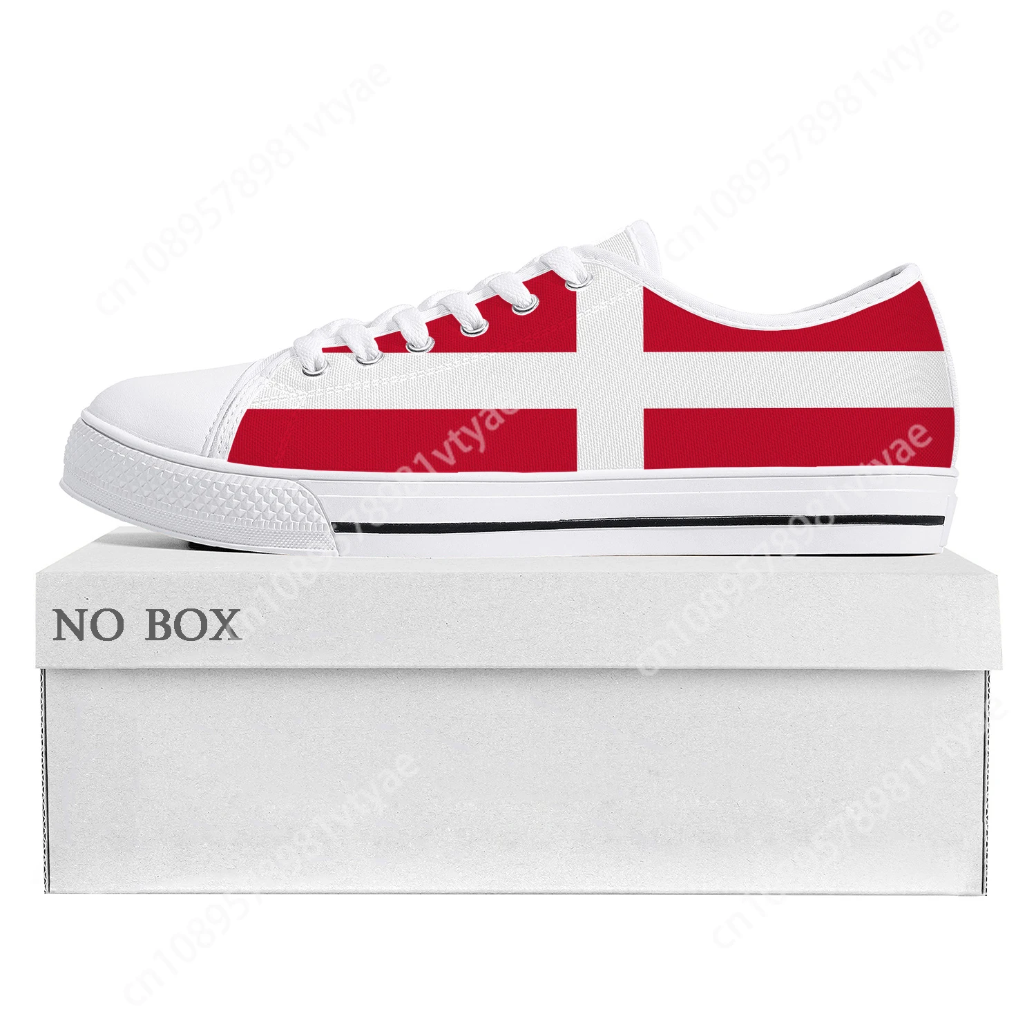 Danish Flag Low Top High Quality Sneakers Mens Womens Teenager Canvas Sneaker Denmark Prode Casual Couple Shoes Custom Shoe