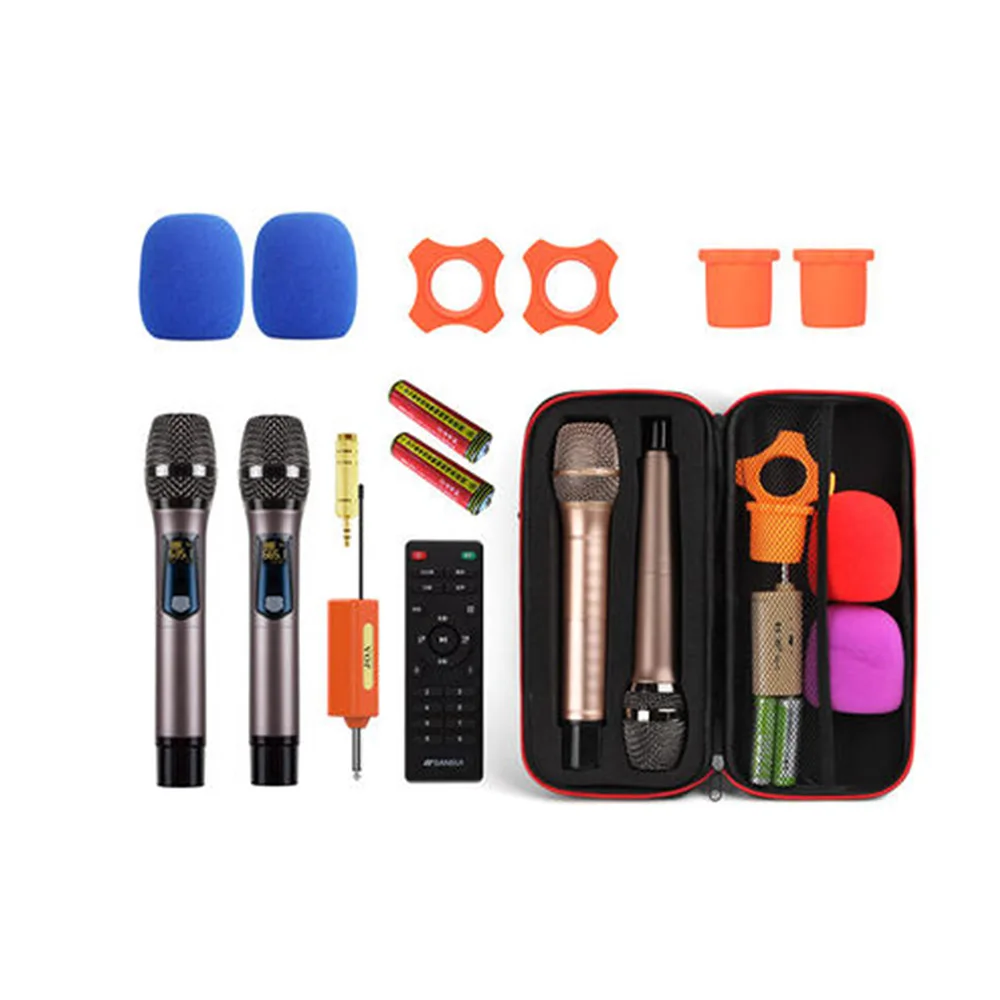 Портативный чехол для хранения беспроводного микрофона, противоударный чехол из ЭВА для путешествий, путешествий, кемпинга, деловых поездо...