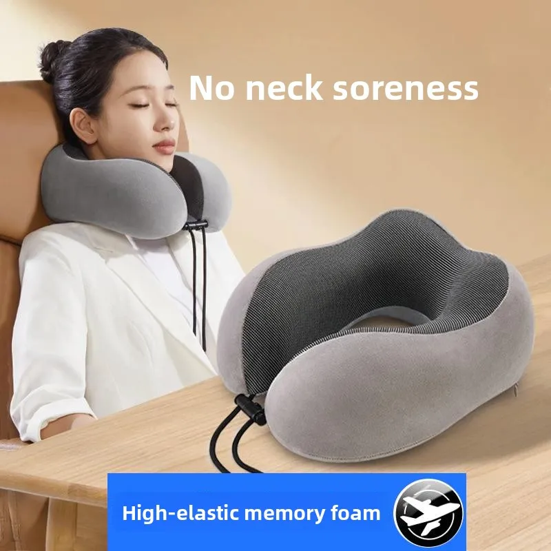 

Short Neck Support Travel Pillow for Long Car Trips Men's Automobile Neck Protector Neck Warmer Business Style Thickened Fabric