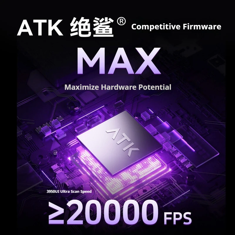 Atk U2v2 Master Edition Lightweight Wireless Gaming Mouse Ergonomic 20000 Fps For Computer Office E-Sports Use