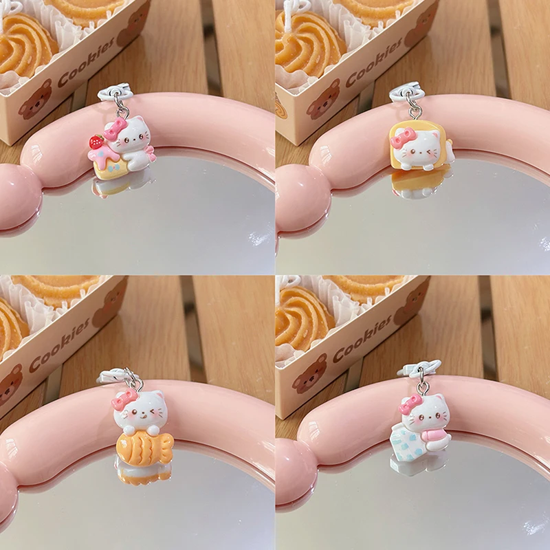 Porte-clés pendentif chat Kt pour femmes et filles, nœud mignon, porte-clés de voiture doux, accessoires de décoration de sac à dos Kawaii, cadeaux