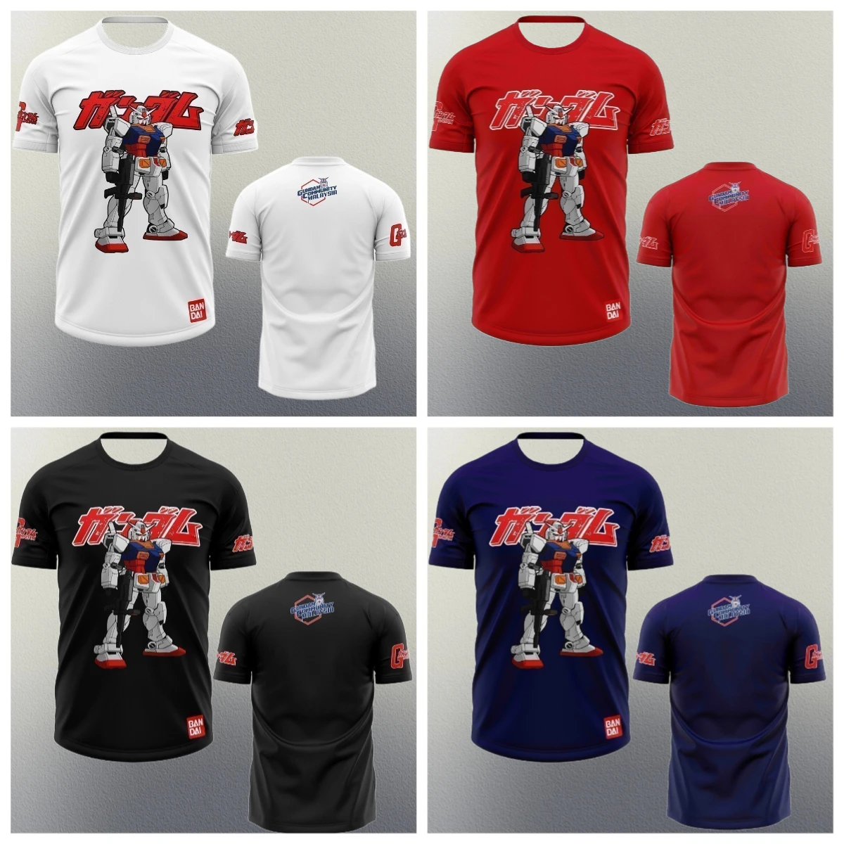 

2025 Gundam Crossbone Short Sleeved T-shirt Fashion Anime Product Digital Printed T-shirt Japanese Anime Peripheral Casual Top