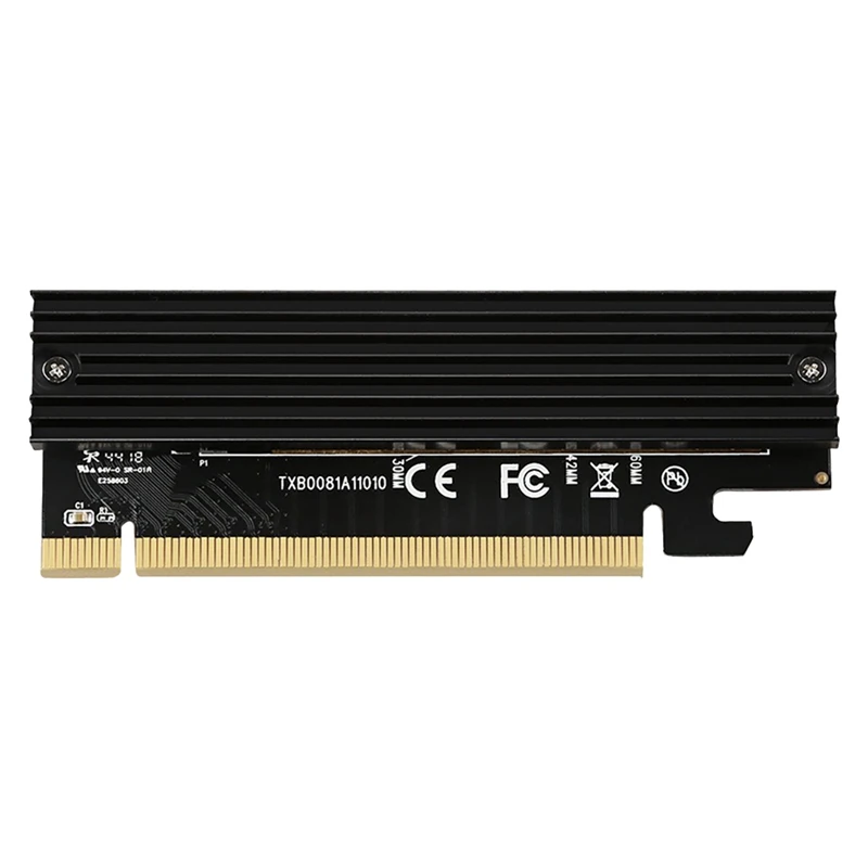 

M.2 Adapter Card M.2 To PCIE 3.0 NVME Computer High-Speed Expansion Card PCI-E X16 SSD Adapter Card With Heat Sink