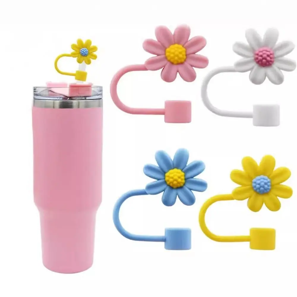 Cup Accessories Silicone Straw Plug New Reusable Splash Proof Straw Tips Cover Kitchen Tool Dust-proof Drinking Dust Cap Bottle