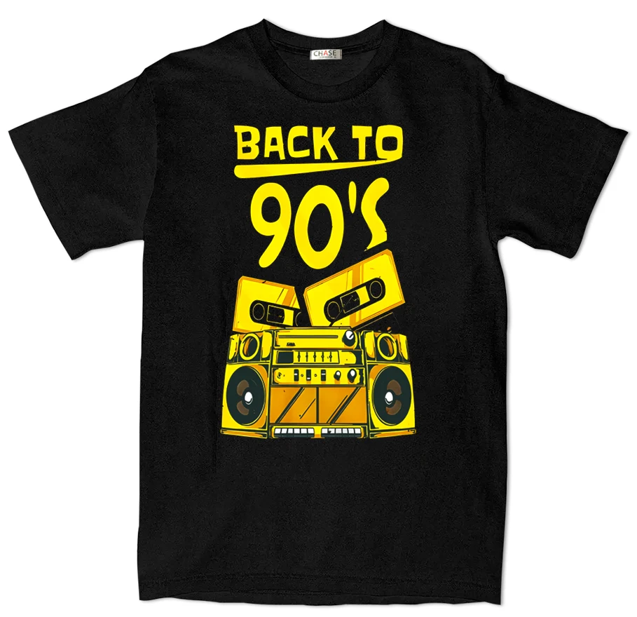 

LE Men's T-Shirt Back To 90's Printed T Shirt Harajuku Cotton Short Sleeve Unisex, graphic t shirts men clothing