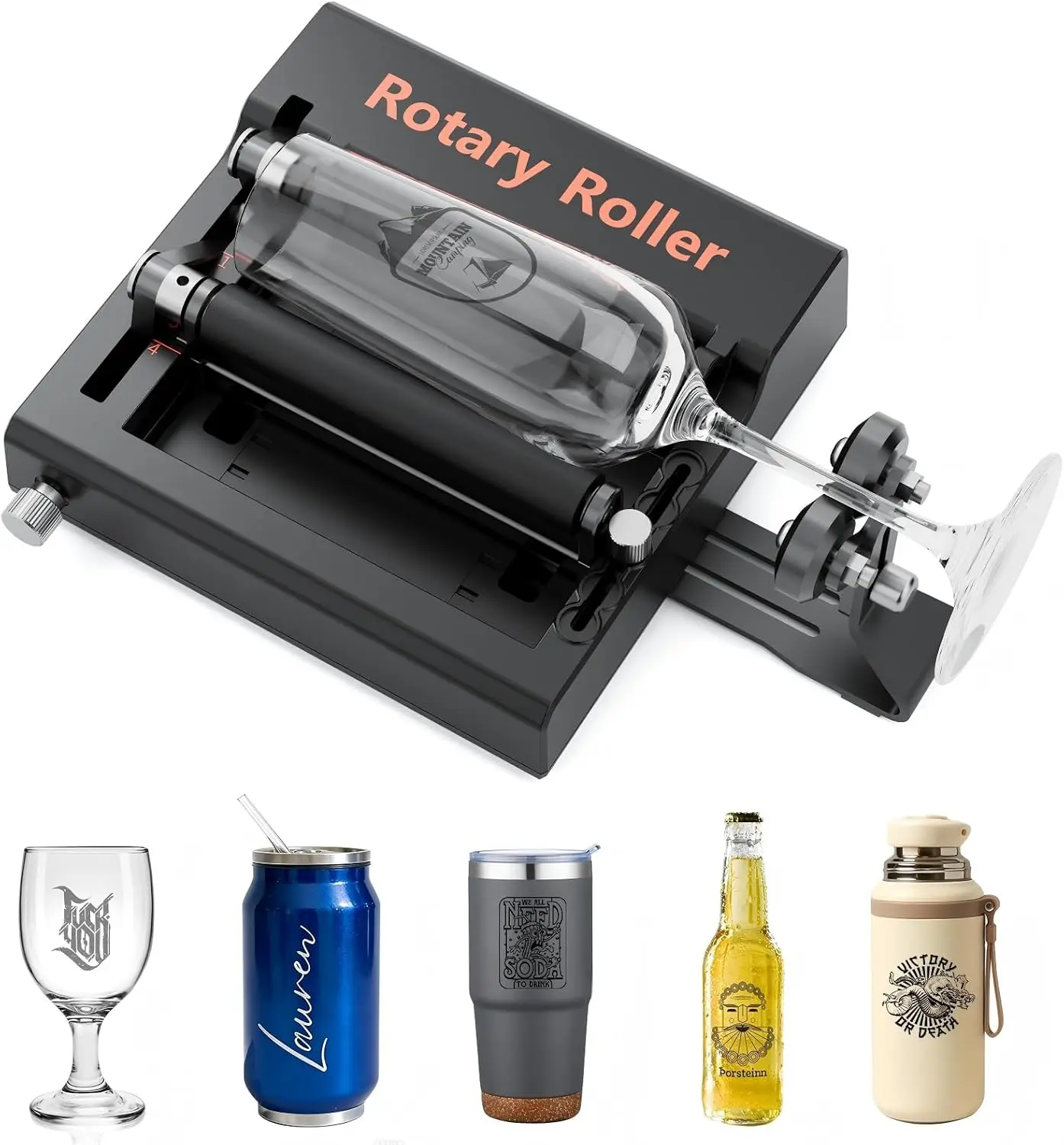 Roatry WAINLUX K10 Laser Rotary Aattachment for Laser Engraver and Cutter Rotary Roller,Engraver Accessory Y-axis Roller for Eng