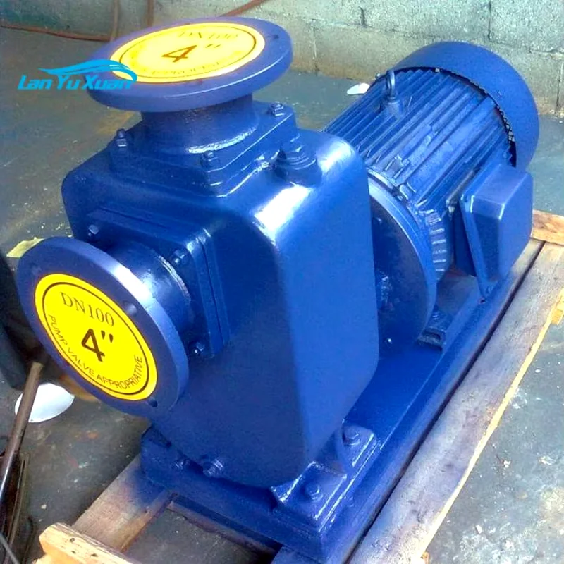 10hp acid and alkali resistant self-priming centrifugal slurry water pump