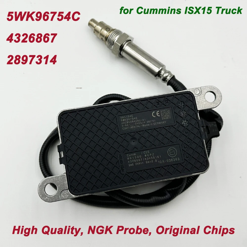 High Quality Chips for NGK Probe 5WK96754C 4326867 5WK96754B Nox Sensor Nitrogen Oxide Sensor For Cummins Truck 2897314 2872949