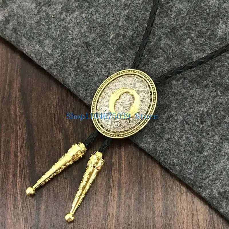 5asd Letter Pendant Bolo Tie for Teen Wedding Evening Party Masquerades Necktie