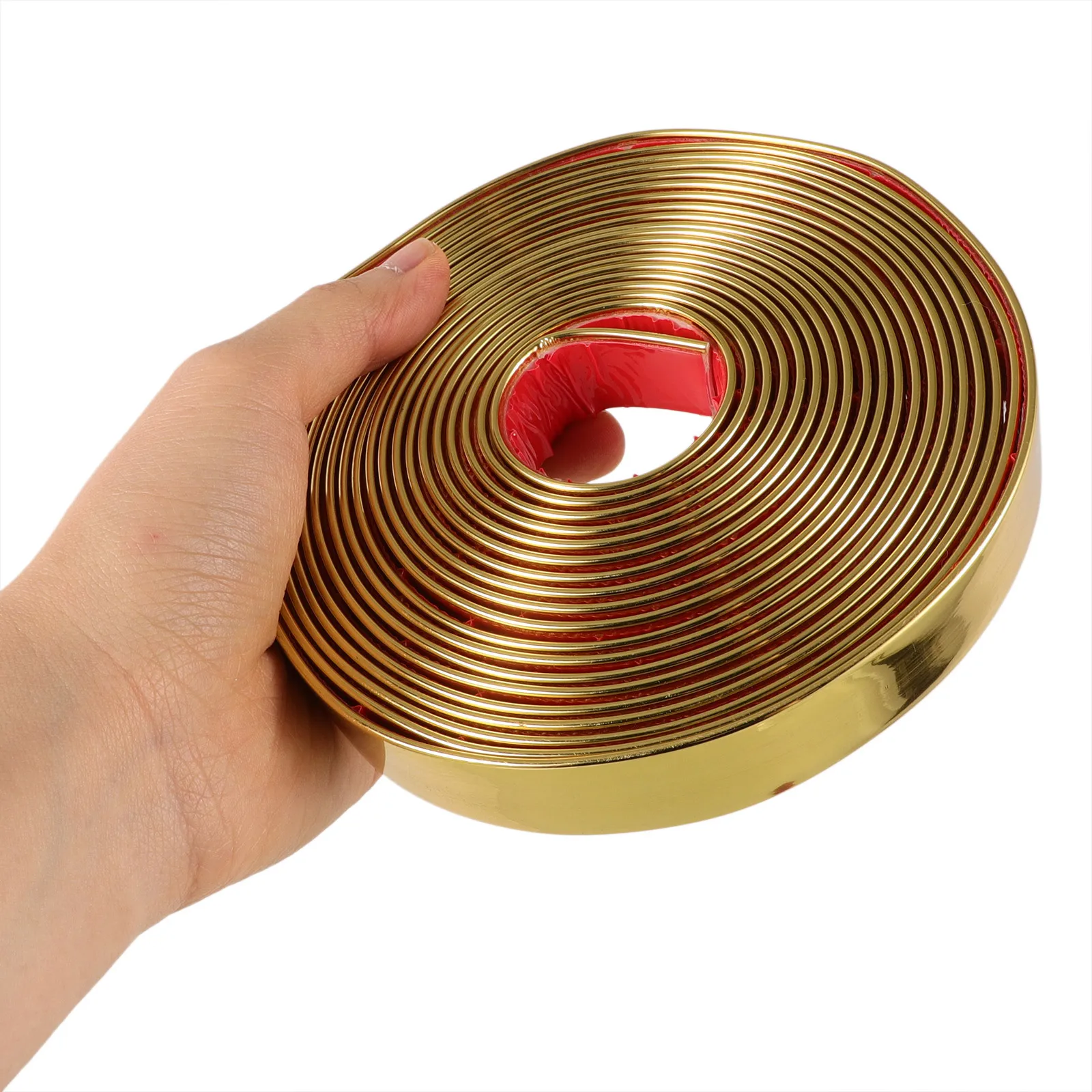 1 لفة شريط زخرفي ذاتي اللصق قشر عصا صب الكسوة للجدران مرنة الزاوية حافة جدار تقليم السد الشريط لكونترتوب