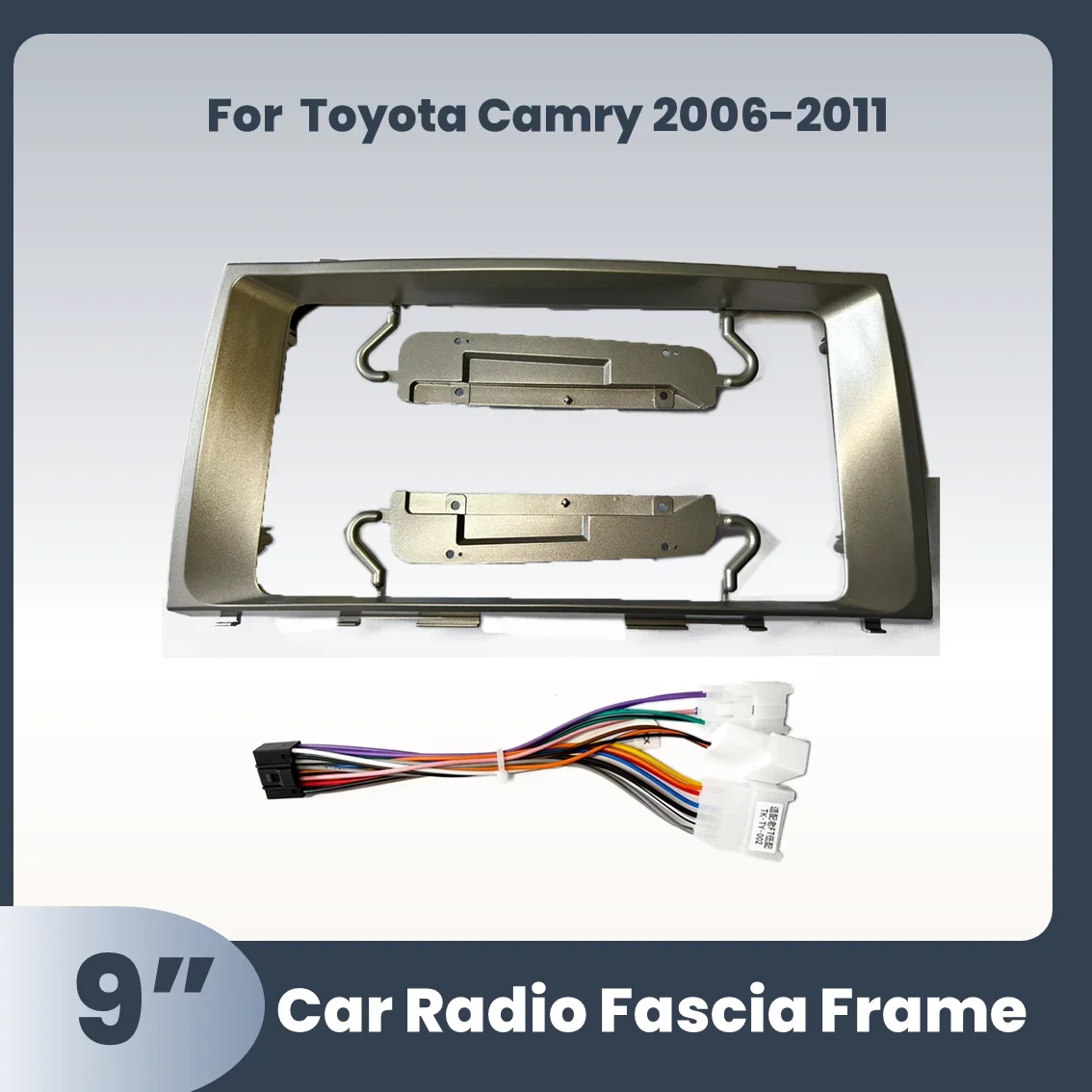 

9 inch Car DVD Frame Audio Dash Trim Kits Panel Radio Player screen For Toyota Camry 2006-2011 Multimedia Player Kit