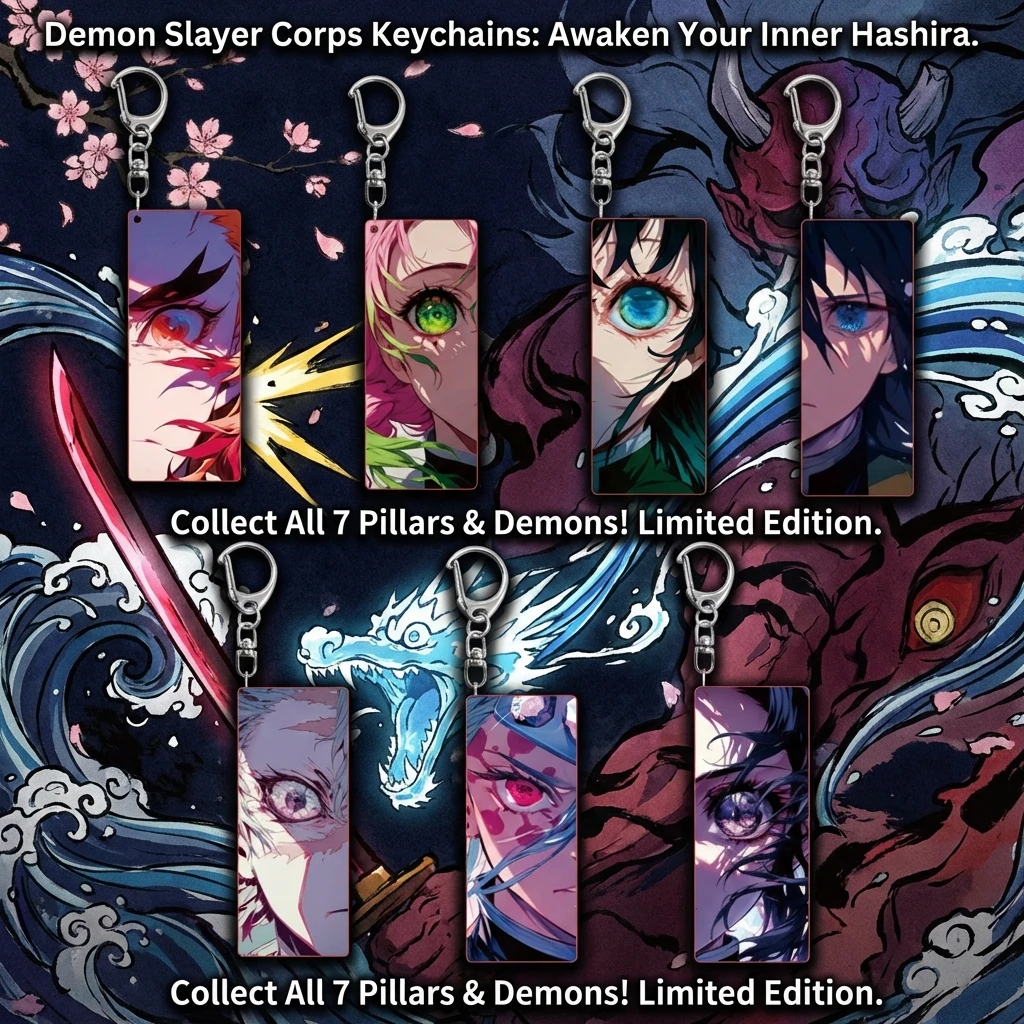 

Акриловый брелок Demon Slayer Kimetsu No Yaiba, аниме-брелок, аксессуар для рюкзака, подвеска-шарм, подарок