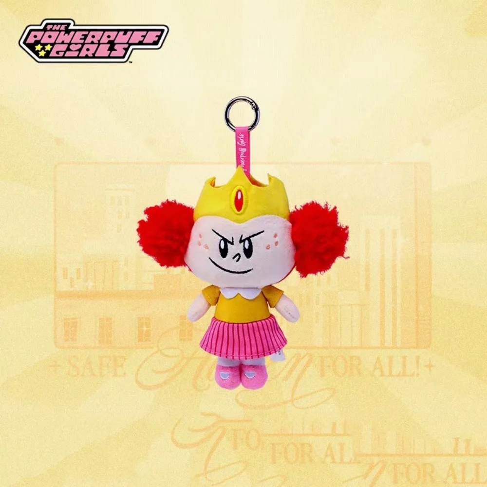 Novo anime genuíno o powerpuff meninas boneca de pelúcia chaveiro kawaii princesa morbucks pp algodão-preenchido bonecas menina presentes de natal