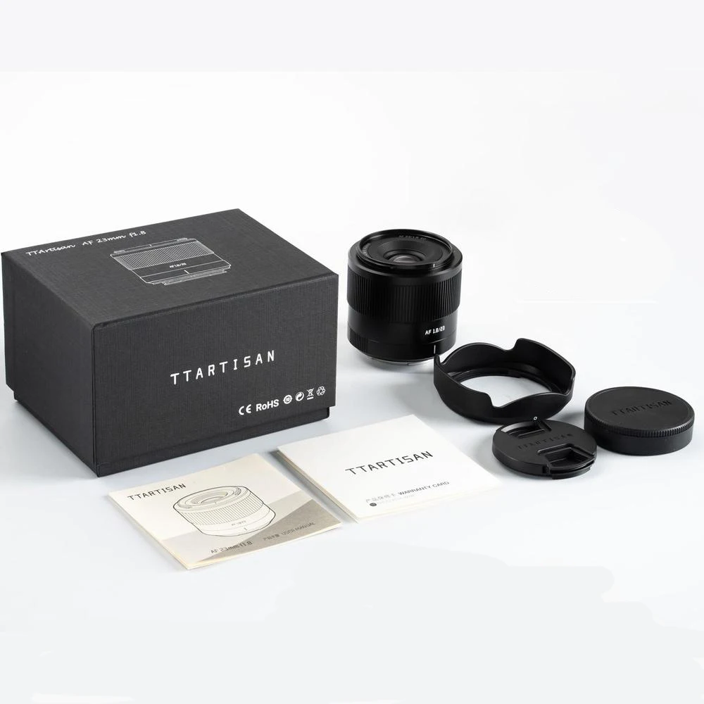 TTArtisan AF 23mm F1.8 APS-C STM Autofokusobjektiv für Fuji X-Mount X-A3 X-A5 X-A7 X-H1 X-T100 X-T20 X-T200 Sony E Nikon Z Mount