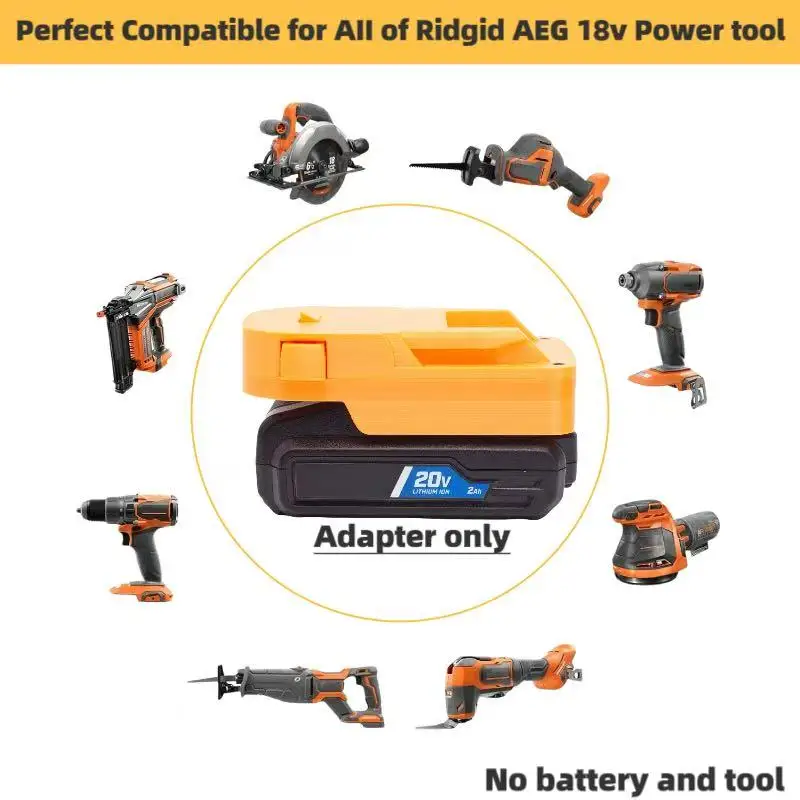 

Converter For Hart 20v Batteries Adapter To For Ridgidr / AEG 18V Tools Converter(Not Include Tools And Battery)