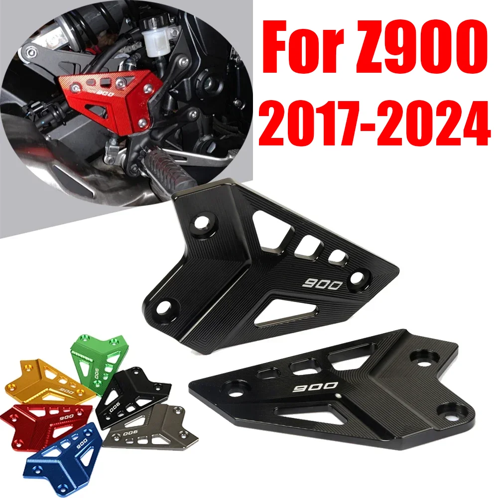 For KAWASAKI Z900 Z 900 2017 - 2023 2020 2021 2022 Motorcycle Accessories FootPeg Footrest Rear Set Heel Plates Guard Protector