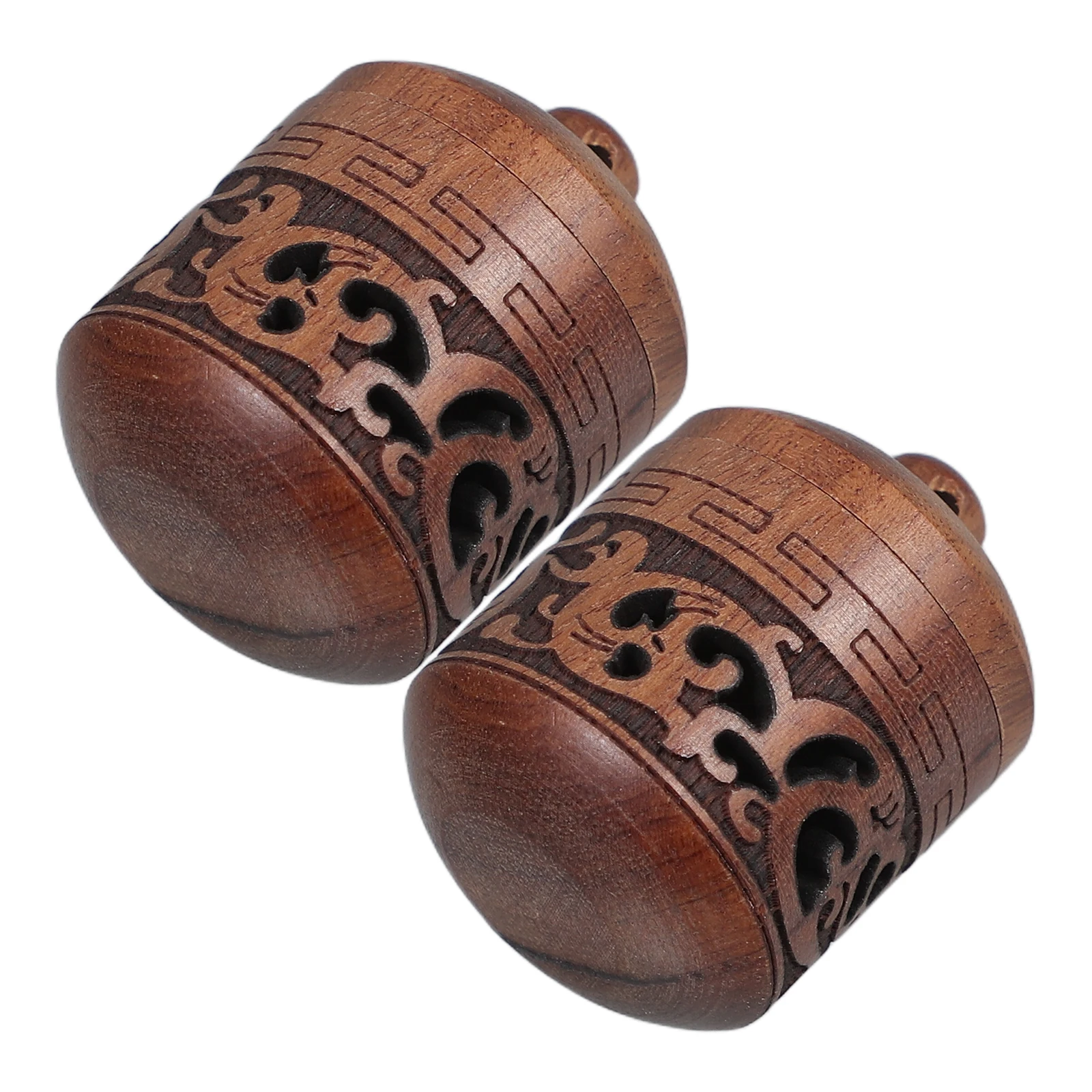 

2pcs Lantern Shaped Wooden Diffuser Pendant Aromatherapy Bottle Home Fragrance Decor Hanging Accessory Openable Wood Charm