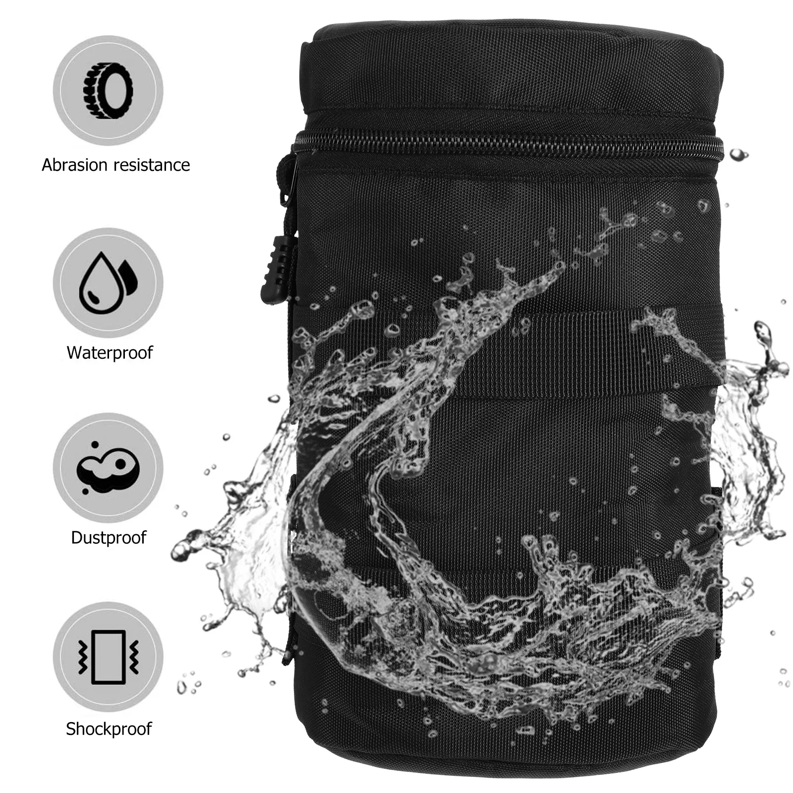 

Waterproof and Shock-proof Lens Bag Resistant Camera Dropshipping Nylon Protective Case