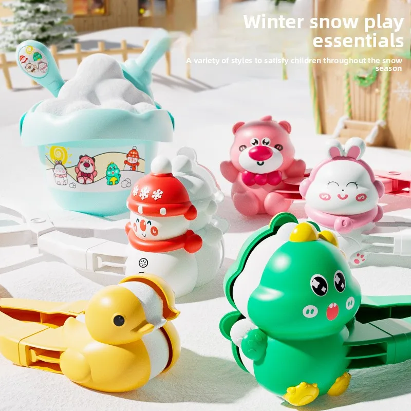 

Kids' Snowball Grabber Tool Outdoor Snow Animal-Shaped Clamp Winter Snow Play & Snowball Fight Gear Competitive Sports Toy