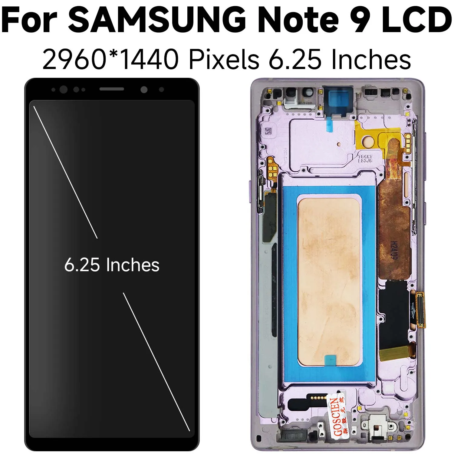 LCD para Samsung Note8 Note9 Note10 MONTAJE DE digitalizador con pantalla táctil LCD con marco Note 8 Note 9 Note 10
