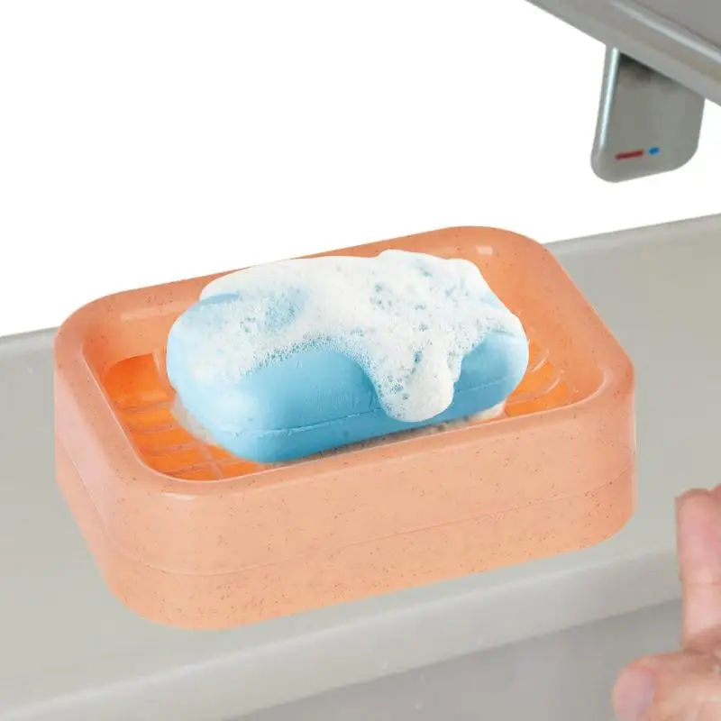 Portasapone portasapone da viaggio con strato drenante rimovibile portasapone da bagno a prova di perdite per lavabo piatto vasca da bagno piatto doccia