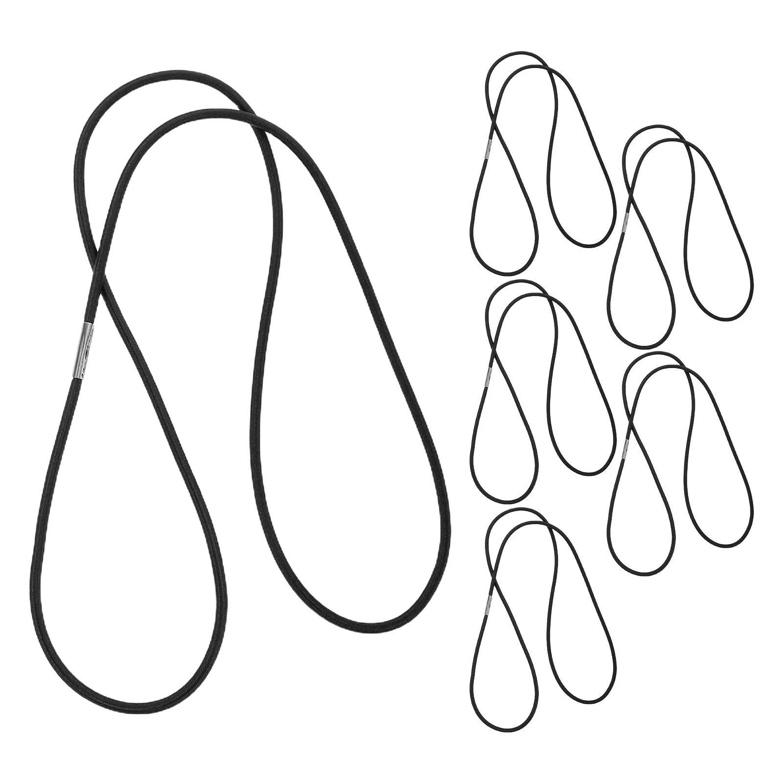 

6Pcs Garbage Can Elastic Bands Adjustable Trash Bag Holders Strong Stretch Cord for Kitchen Table Office Outdoor Use