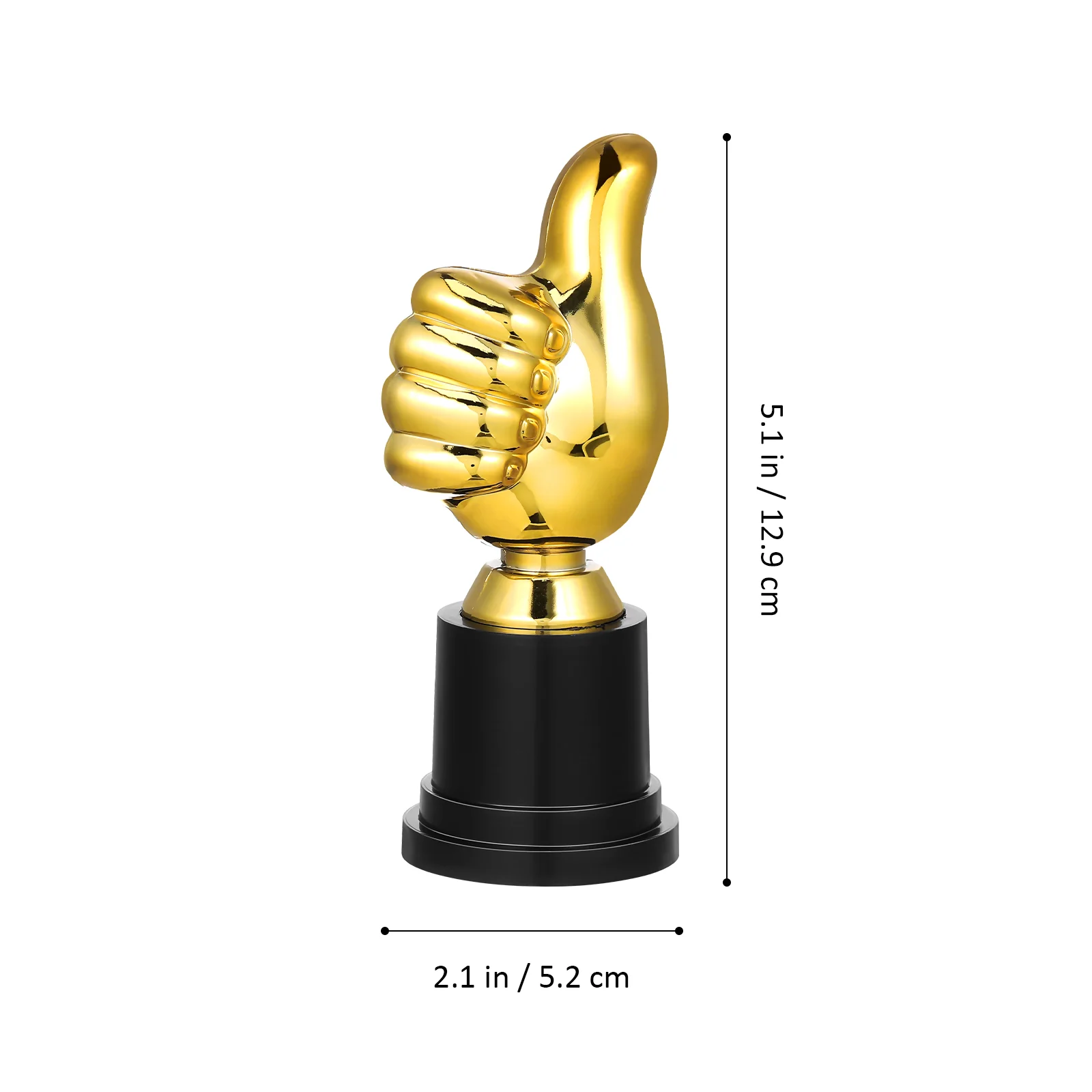 6 Pcs Mini Trophy Thumbs Up Trophies Halloween Employee of The Month Competition For Winner Student