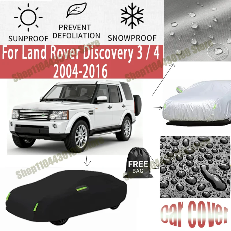 

For Land Rover Discovery 3 / 4 2004-2016 car cover Winter Summer Snowproof Dustproof Shield, Waterproof Sunproof Auto Protection