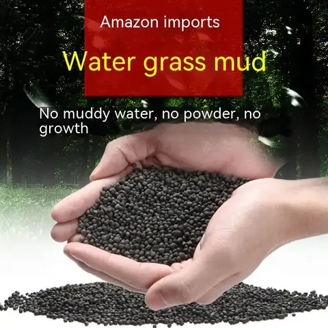 Näringsgödsel för akvarieväxter Gräs Jord Växtplanteringssubstrat Sand Akvariegräsfrö Sand Bottenjordgödsel 10 best sales akvariegräsfrön - №5