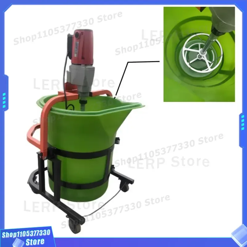 4000W Portable Cement Mortar Mixer 100L Self Leveling Concrete Mixing Machine High Efficiency Construction Tool for Building
