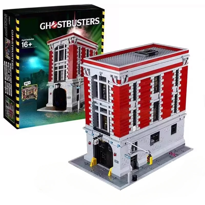 4634Pcs 16001 Ghostbusters Firehouse Headquarters Compatible 75827 City Street View Building Blocks Bricks Kit Kid Birthday Gift