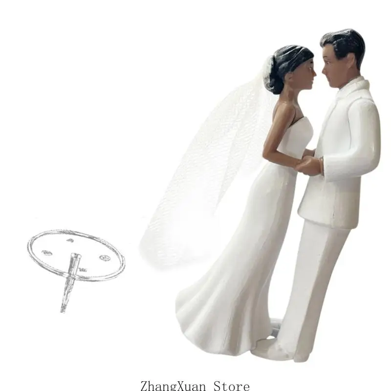 Kunststoff-Kuchendekoration, Hochzeitstortenaufsätze für formelle Anlässe, Partys, 3 x – Detail 4