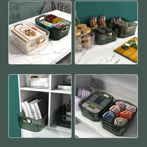 Tischspeicherbox für Hautpflegekosmetik, Abdeckung, Gesichtsmaske, Klassifizierungskorb, Lippenstift Rack, 1PC 8 Hauptverkaufskorb mit Deckel - №4