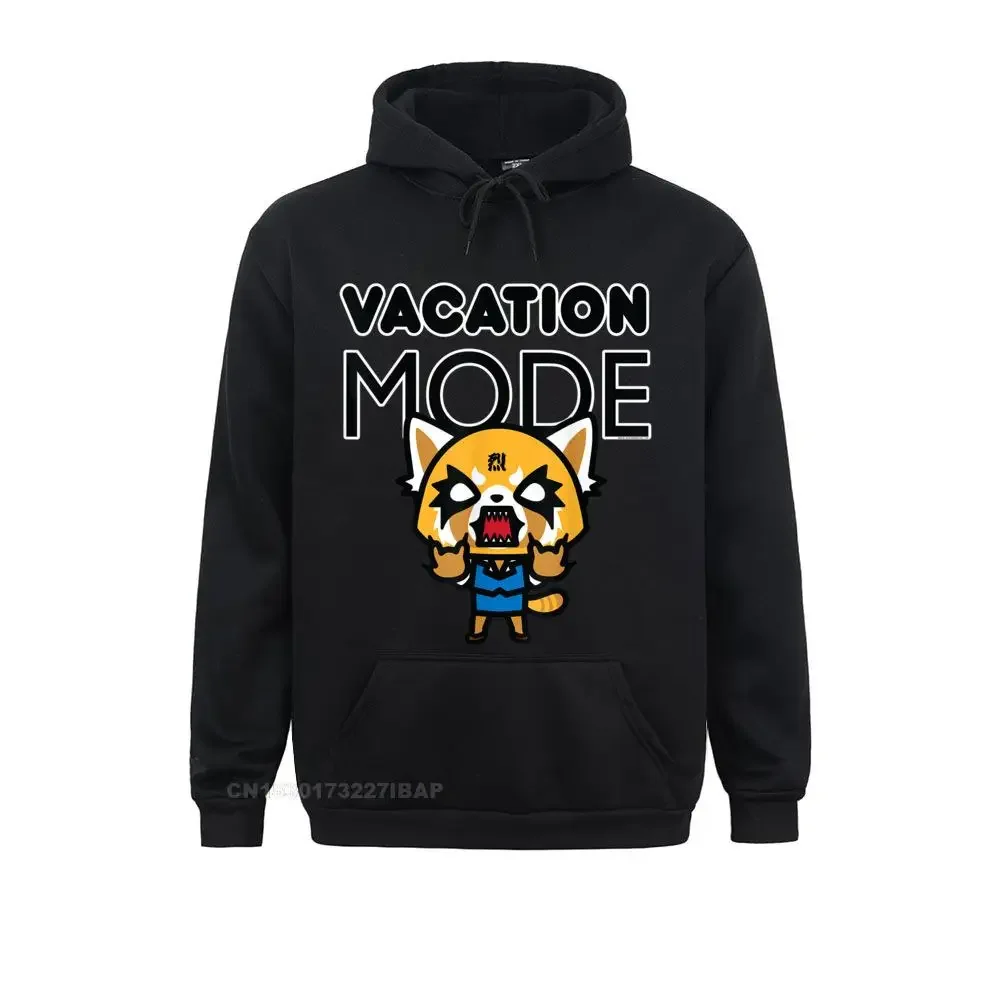 

Aggretsuko Vacation Mode Rage Hoodie Street Hoodies Long Sleeve Men Sweatshirts Printed On April FOOL DAY Clothes