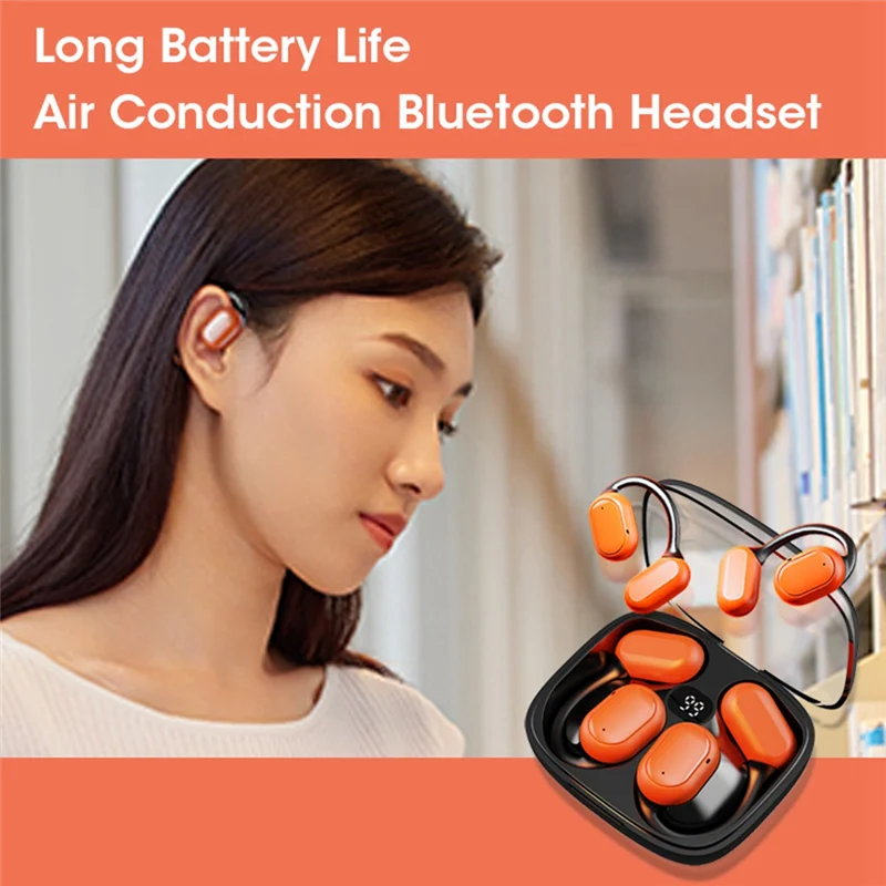 A57G-Беспроводные наушники Bluetooth 5,3, водонепроницаемые спортивные наушники с шумоподавлением, ушные крючки, стереогарнитура для телефона