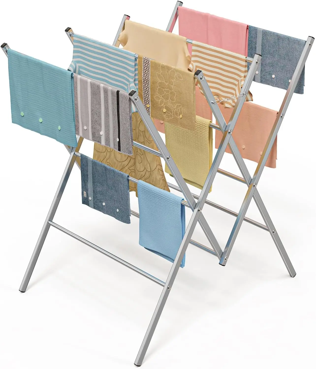 

Oversized Metal Drying Rack Silver