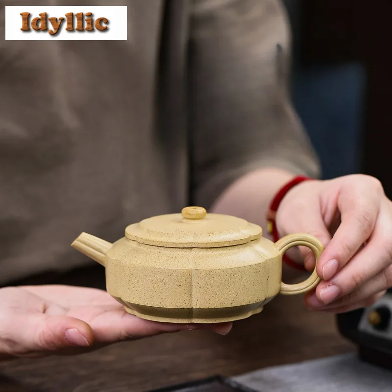 200ml Creative Yixing Purple Clay Teapots Handmade Pot Raw Ore